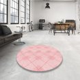 thumbnail image 4 of Ahgly Company Machine Washable Indoor Rectangle Transitional Light Coral Pink Area Rugs, 7' x 9', 4 of 7