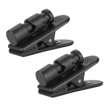 Pince de Clip de Casque, 2pcs Oreillette Casque Noir Pince de Casque Clip Solide Performance