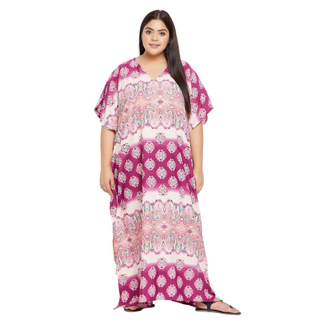 Caftans Longs pour Femmes Grande Taille Robe Caftan Robe de Soirée Fête Été Plage Robe d'Été Manches Kimono Longues Robes Décontractées en Ligne