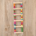 thumbnail image 3 of Ladder Bird Toy Creative Funny Bead Design Wooden Parrot Chew Toy Bird Swing Toy, 3 of 10
