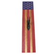 thumbnail image 2 of European Deer Mount Plaque Prey Display Rack Wooden Background Stars and Stripes Patterns Home Decor  A, 2 of 6
