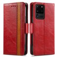 thumbnail image 3 of Case for Samsung Galaxy S20 Ultra 5G Cover Leather Wallet Folio Case Book Design Flip Magnetic Closure - Red, 3 of 5