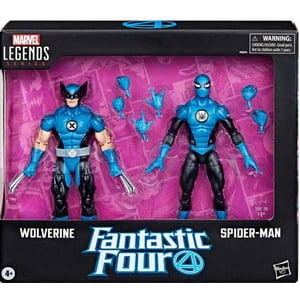 Marvel Legends Fantastic Four 6 Inch Action Figure 2-Pack - Wolverine & Spider-Man