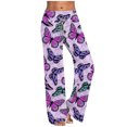 thumbnail image 4 of Pantalon de Détente à Jambe Grand pour Femmes, Confortable et Décontracté, Pyjama, Imprimé Floral, Taille Élastique, 4 of 4