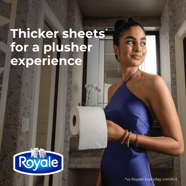 Royale Velour, 2 Ply Toilet Paper, 24 Equal 48 Bathroom Tissue