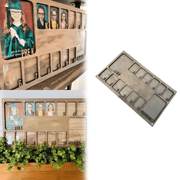 School Year Photo Frame Preschool to Graduation Photo Frame Diy Frame Wooden Photo Frame Pendant