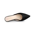 thumbnail image 4 of BLISSFUL STEP Mules à Talons Aiguilles à Bout Pointu pour Femmes Noires 9, 4 of 8