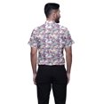 thumbnail image 3 of BESTMAN Slim Fit Shirts For Men Button Down Short Sleeve Printed Shirts For Boys, 3 of 5