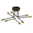 thumbnail image 2 of Art Decor Ceiling Light, Modern Ceiling Light Fixture, Ceiling Lamp for Kitchen, Black Gold, 2 of 7