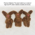 thumbnail image 5 of Mini Joint Rabbits Wear-resistant Plush Bunny Exquisite Bouquet Toy Pendant For Key Chain Stuffed Doll Gifts Birthday Wedding Brown 4.5cm, 5 of 5