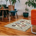 thumbnail image 5 of Casavani Handmade Cotton Area Rug Bohemian Beige Hallway Stair Runner Rug 4x10 feet, 5 of 5