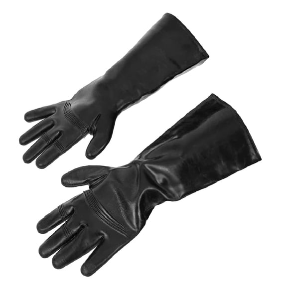 MIRA Safety Gants de Protection CBRN / Gants de Travail Industriels Robustes Réutilisables Résistants aux Produits Chimiques / Noir 1 Paire TP à TTG (Petit (SM))