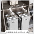 thumbnail image 3 of Chmadoxn Hooks for Hanging Household Pull-out Slide Rail Pants Rack Wardrobe Storage Saves Space Without Punching Installation Pants Rack Telescopic Bracket With Adhesive 10ml Storage rack, 3 of 9