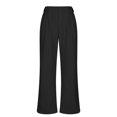 thumbnail image 4 of Timegard Wide Leg Pants for Women Elastic High Waist Ruched Fall Office Casual Loose Pants with Pockets, 4 of 6