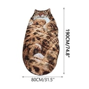 Vwrxbz Cats Sleeping Bag Adult P Soft Warm Envelope Sleeping Bag With Cute Cat Design For Camping Home Lounging
