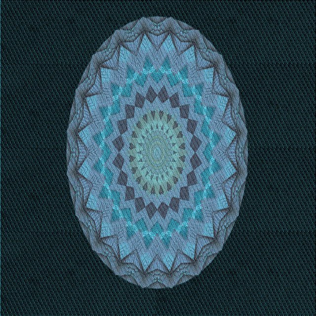 Ahgly Company Machine Washable Indoor Square Transitional Glacial Blue Ice Blue Area Rugs, 7' Square