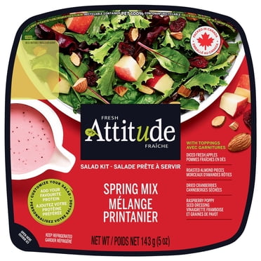 Attitude Fraîche - Salade prête à servir - Mélange Printanier 143g Salade prête à emporter