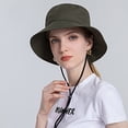 thumbnail image 4 of Women Sun Hat Wide Brim Protection Beach Hat Adjustable Bucket Hat Summer Hats, 4 of 4