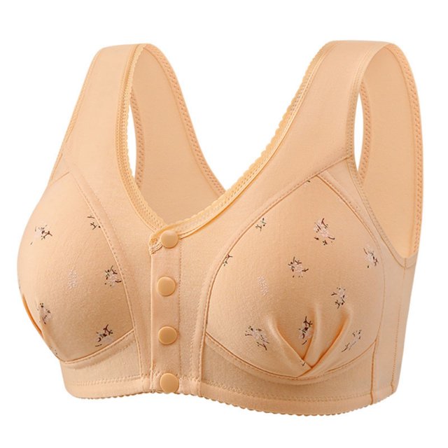 Saving Clearance 2025!Womens Plus Size Bras,Summer Clearance Bras for Womens,Woman's Solid Color Large Size Silk Thread Semi Fixed Cup Ventilate Bra Without Steel Rim