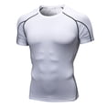thumbnail image 1 of Yuyuzo Mens T-Shirts Short Sleeve Workout Gym Quick Drying Sports Base Layer Athletic Compression Shirts, 1 of 3