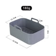 thumbnail image 3 of CEHVOM Panier Double Friteuse Casserole en Silicone Tapis en Silicone Réutilisable Accessoires pour Friteuse à Air Chaud Tapis en Silicone pour Friteuse à Air Liquidation, 3 of 8