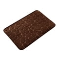 thumbnail image 2 of Iumwxz area rug 1pc Foam Bath Rug Embossed Bathroom Mat Water Absorbent And Washable Bath Rugs Non-Slip Thick Soft And Comfortable Carpet For Show mat carpet rugs for living room Coffee polyester, 2 of 4