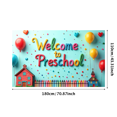 thumbnail image 2 of Welcome to Preschool Banner Backdrop Colorful Decorations for Classroom Kid's Party Event Supplies School Props Background Party, 2 of 3