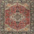 thumbnail image 1 of Ahgly Company Tapis d'Intérieur Lavable en Machine Carré Traditionnel Vert Foncé, 9 Pieds Carré, 1 of 7
