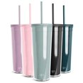 thumbnail image 1 of Simple Modern Gobelet en Plastique avec Paille et Couvercle / Tasse de Café Glacé Réutilisable Tasse à Smoothie / Cadeaux pour Femmes et Hommes / Collection Classique / 24 Oz / Verre de Mer Sauge, 1 of 7