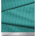 thumbnail image 2 of Soimoi Green Modal Satin Fabric Brush Stroke & Dots Abstract Print Fabric by the Yard 42 Inch Wide, 2 of 5