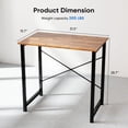 thumbnail image 3 of edx Bureau d'Ordinateur de 79 cm (31 Pouces), Table de Travail Robuste pour Adulte, Brun Rustique, 3 of 6