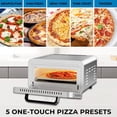 thumbnail image 3 of Kenmore Four à Pizza Électrique 12", Intérieur, 5 Programmes Tactiles, Acier Inoxydable, Pelle et Pierre à Pizza, 750°F, Four de Comptoir, 3 of 8
