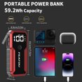 thumbnail image 3 of FEATOU Car Jump Starter,5000A Peak 12V Battery Jump Starter Pack for All Gas and up to 7.0L Diesel Engine,Portable Battery Booster Box with USB Quick Charge and Type C Supersafe, 3 of 8