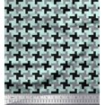 thumbnail image 1 of Soimoi Satin Silk Fabric Abstract Geometric Print Fabric by The Yard 42 Inch Wide, 1 of 3