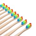thumbnail image 3 of facefd 4/6/10PCS Rainbow-colored Double-core Bristles Eco-friendly Bamboo Toothbrush, 3 of 6
