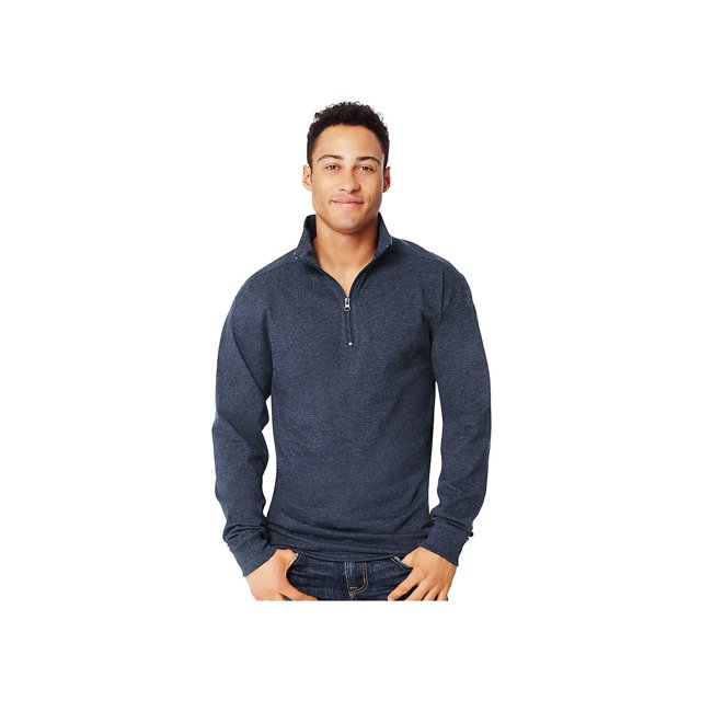 Hanes Men's 1/4 Zip Long-Sleeve T-Shirt, Style O5944