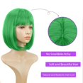 thumbnail image 5 of WIFKLSIIPG Perruque pour Femmes Carnaval Perruque en Cheveux Humains 30cm Perruque Courte Convient à la Décoration de Fête 30cm, 5 of 5