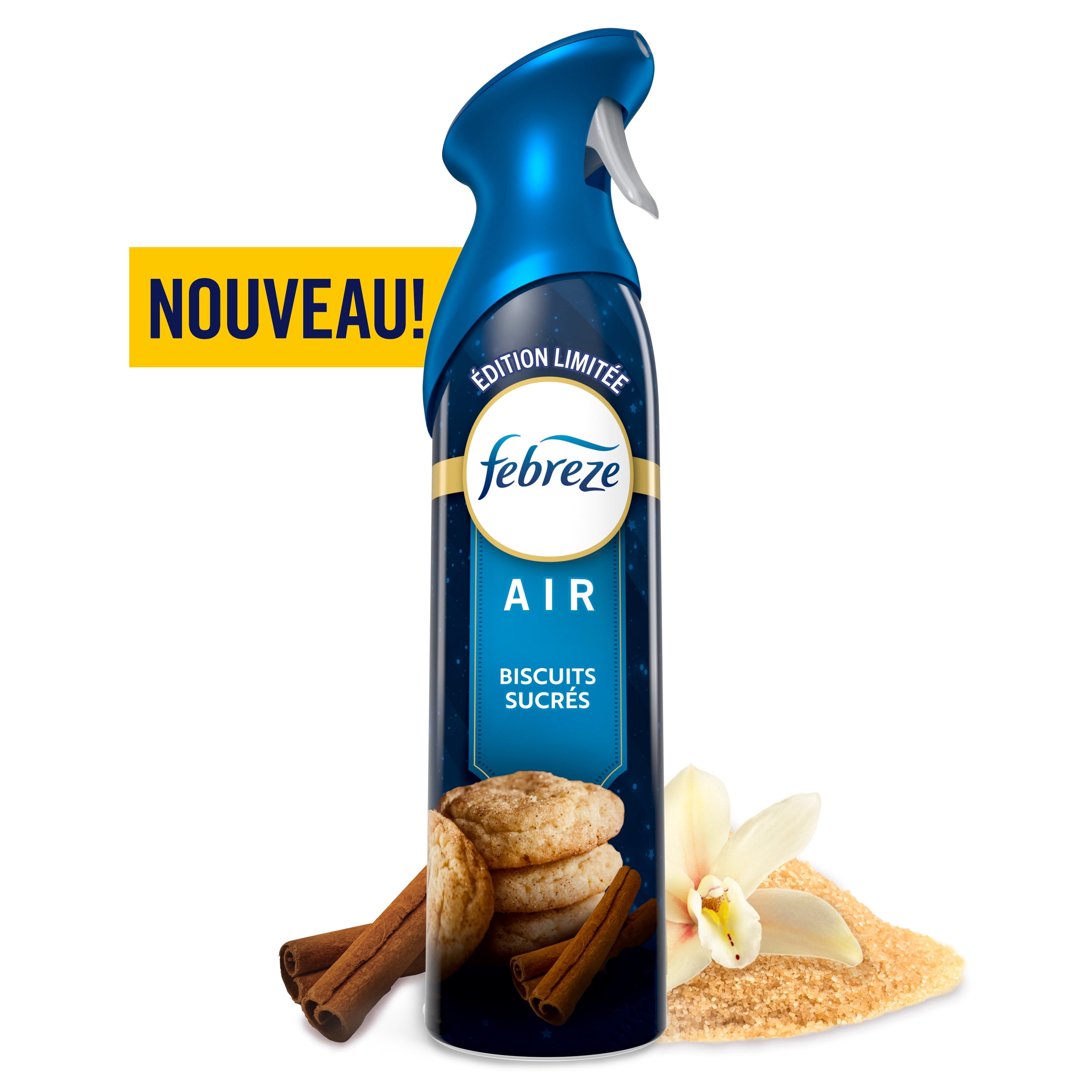 Assainisseur d’air Febreze pour les petits espaces, combat les odeurs, parfum Gain Brise nocturne, 1 unité