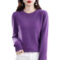 thumbnail image 1 of Women‘s Wool Sweaters Mock Turtle Neck Lightweight Long Sleeve Cozy Warm Fall Winter Pullover Tops, 1 of 7