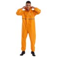 thumbnail image 3 of TiaoBug Combinaison Imperméable à Capuche une Pièce pour Homme, Combinaison de Pluie Réfléchissante, Combinaison à Fermeture Éclair, Jaune, TTG, 3 of 7