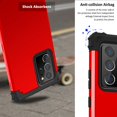 thumbnail image 4 of Galaxy Note20 Ultra Case, Dteck Heavy Dual Layer Rugged Shockproof Case Hard PC Protective Back Cover For Samsung Galaxy Note 20 Ultra 5G, Red, 4 of 7