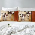 thumbnail image 3 of Erosebridal Highland Cow Fitted Sheet Set Queen, Rustic Farmhouse Animal Bedroom Set, Lightweight 3pcs, 3 of 5