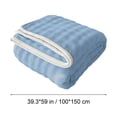 thumbnail image 3 of SLYNSHome Clearance Flannel Blankets Queen Size for Couch,Cozy Soft Lightweight Fuzzy Flannel Blanket for Sofa Bed Home Office Decorations - Blue, 3 of 6