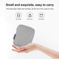 thumbnail image 2 of QualitChoice HAWEEL Cable Organizer Portable Reusable Mini Nylon Mesh Elastic Ring Data Line Charger Pen Storage Bag Travelling Case Grey 1Set, 2 of 6
