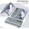 thumbnail image 3 of Case for Samsung Galaxy Z Fold 5 with S Pen Holder and Stylus & Invisible Kickstand, Full Body Hinge Built-in Screen Protector Fold5 Phone Cover for Samsung Z Fold 5 Case with S Pen Slot, 3 of 7