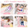 thumbnail image 4 of Costway Toddler Slide and Swing Set 4-in-1 Indoor Playground with Extended Slide & Swing Pink, 4 of 10