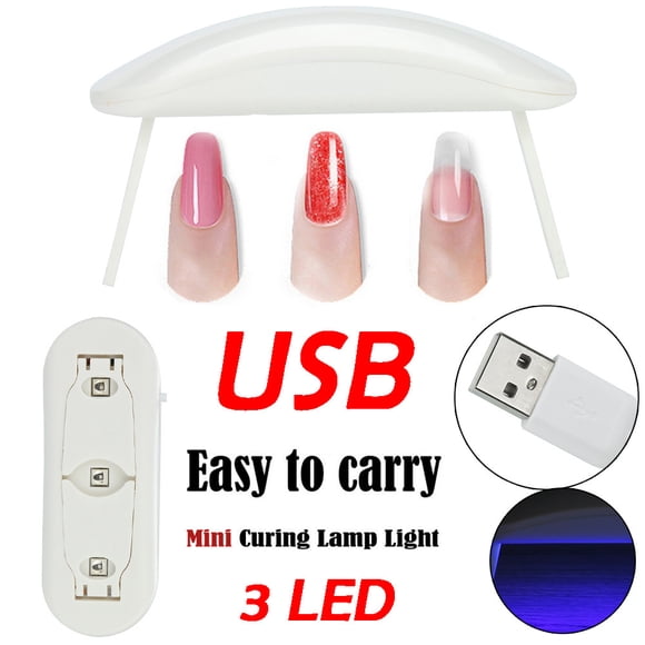 TopLLC USB Mini Nail Gel Curing Lamp Light Nail Gel Polish Dryer Nail Art Machine Nail machine