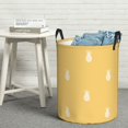 thumbnail image 1 of YFYANG Waterproof Laundry Hamper, Yellow Pineapple Pattern Laundry Basket Oxford Fabric with Handle Foldable, M, 1 of 8