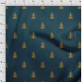 thumbnail image 2 of oneOone Georgette Viscose Fabric Christmas Tree Ikat Printed Fabric 1 Yard 42 Inch Wide, 2 of 3
