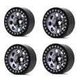 thumbnail image 3 of Graflsoa 2.2" Aluminum Alloy Climbing Car Wheel Rims, 8-Hole Design in Black & Titanium, Set of 4, 3 of 5